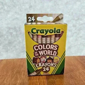 Crayola Colors of the World Multicultural Crayons - 24 Count‎ NIB